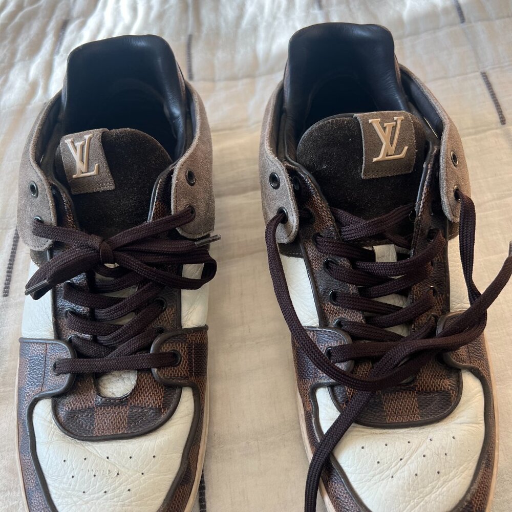 Louis Vuitton Sneakers Black Damier GO 0191  US 10